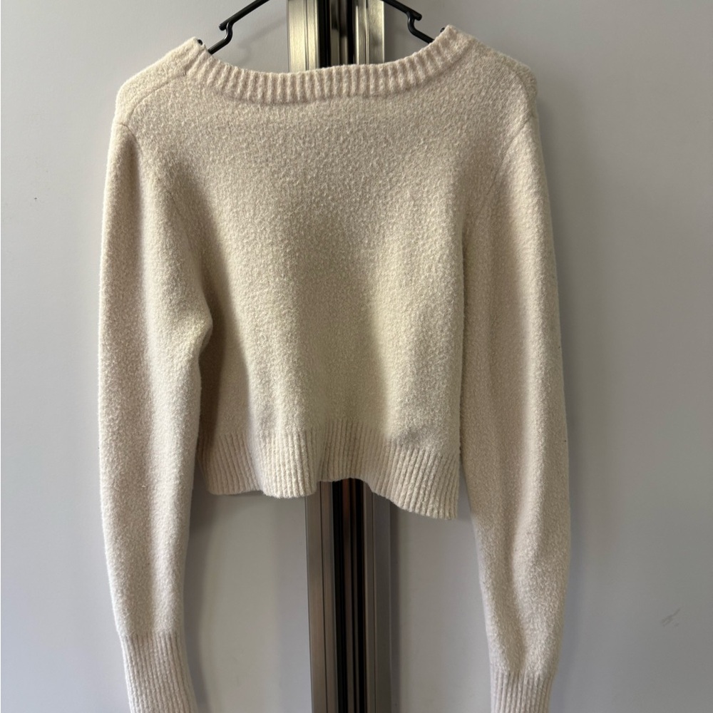 Altar'd State Cream Crew Neck Sweater